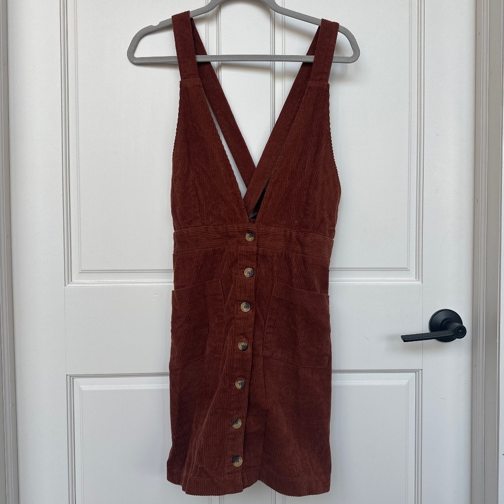 Corduroy Overall Dress